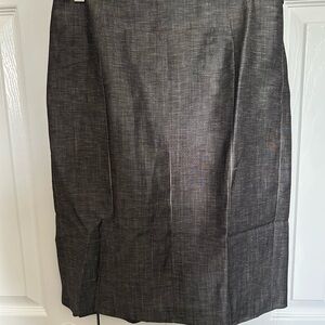 Ann Taylor Gray Pencil Skirt Knee-Length Work